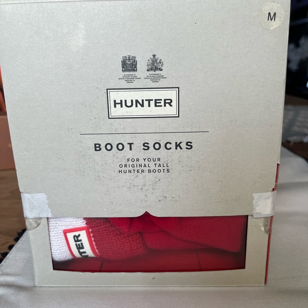 Hunter Women's Vibrant Red Boot Socks